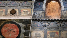  Stunning underground murals found in central China are believed to be hundreds of years old